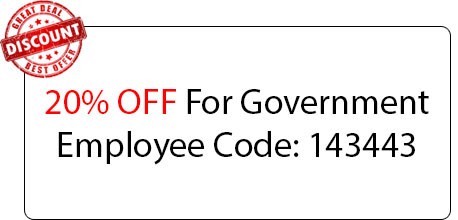 Government Employee 20% OFF - Locksmith at website_area - site_name