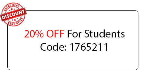 Student 20% OFF - Locksmith at website_area - site_name